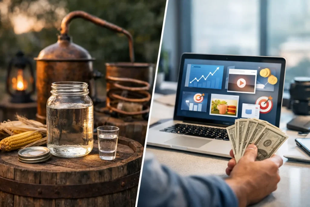 Moonshine Publicity Versus Paid Advertising